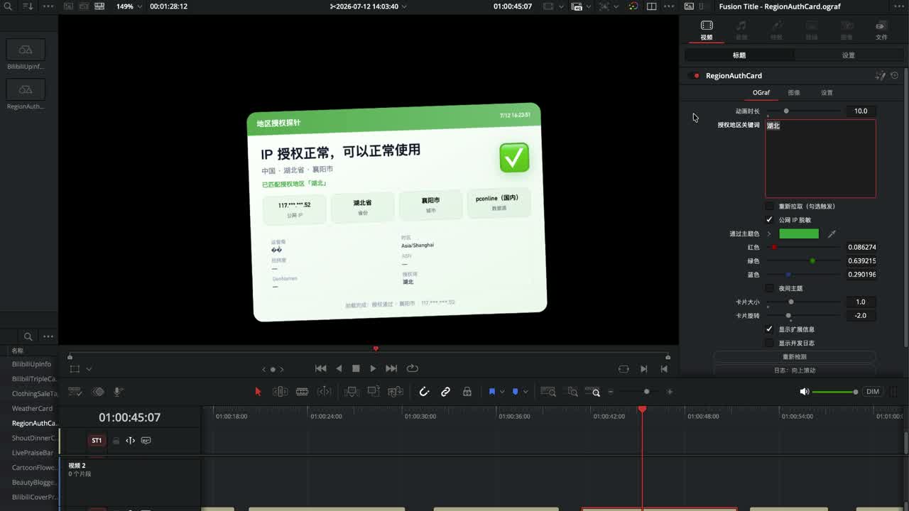 地区授权示意