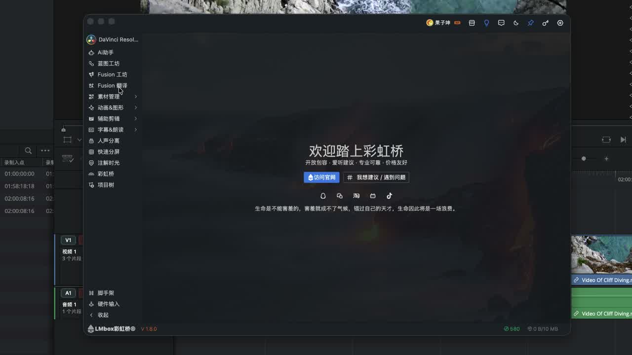 Fusion 翻译界面